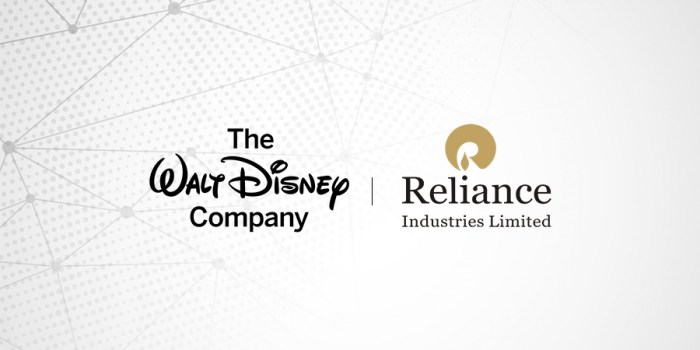 Reliance disney india media merger to control 85 of streaming half of tv audience