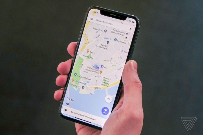 Google maps updated iphone x