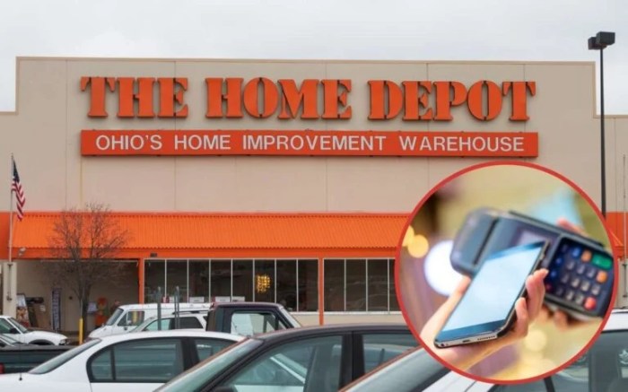 Home depot plans to support apple pay with more than 2000 stores