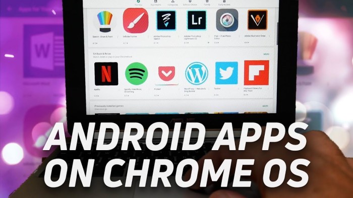 Chrome os android apps run background