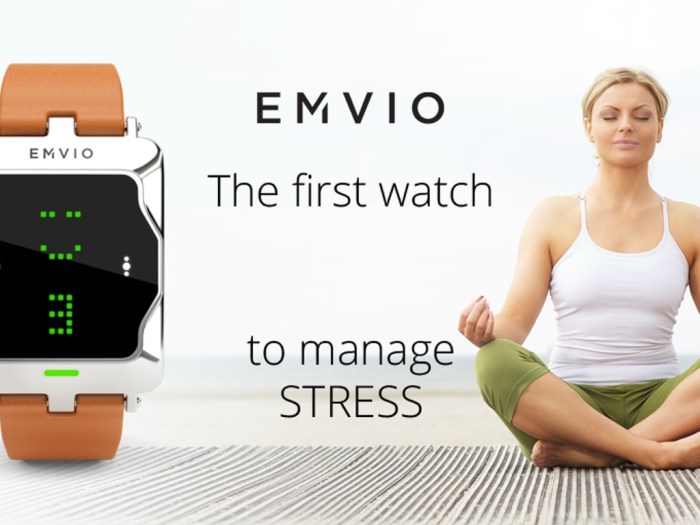 Emvio smartwatch can detect and manage your stress levels