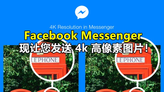 Facebook messenger support 4k resolution photos