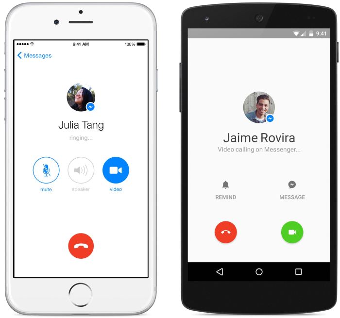 Video calling in facebook messenger launched