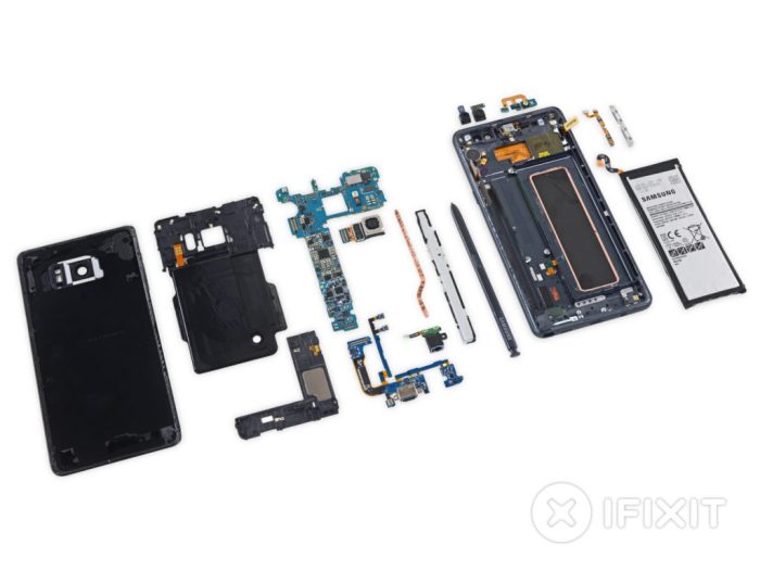 Ifixit galaxy note 7 4 out 10 repairability