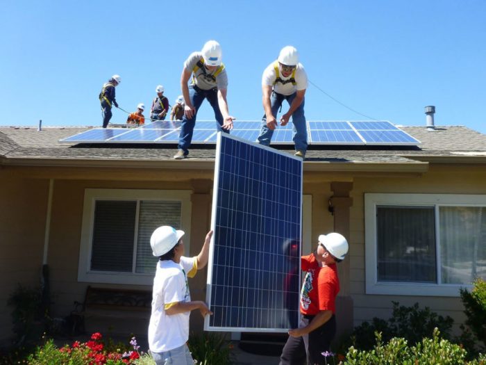 Low income families in california to get free solar panels