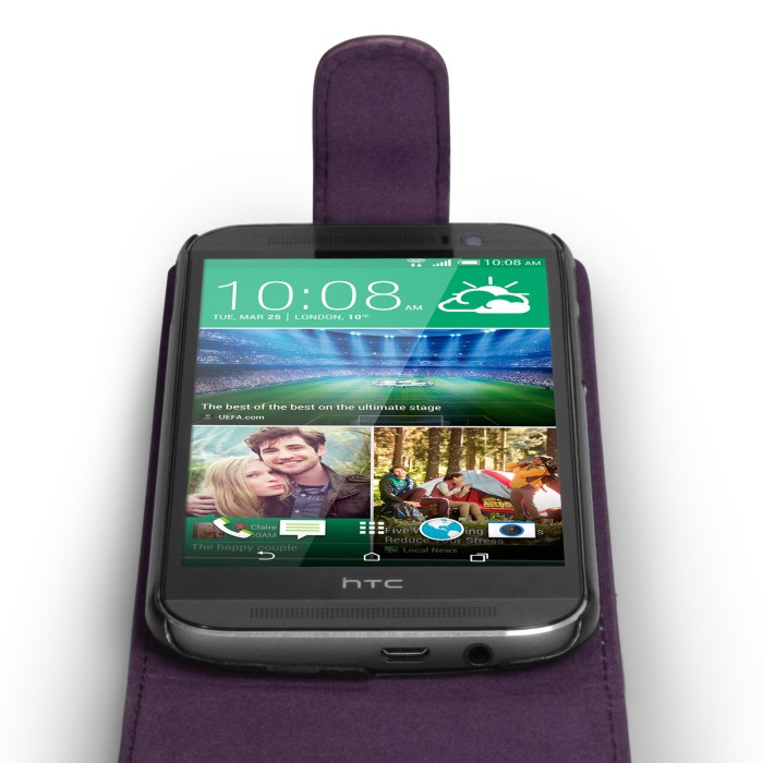 All new htc one htc m8 flip cover spotted