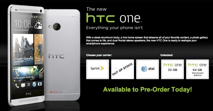 T mobile sprint taking htc one m9 pre orders tomorrow