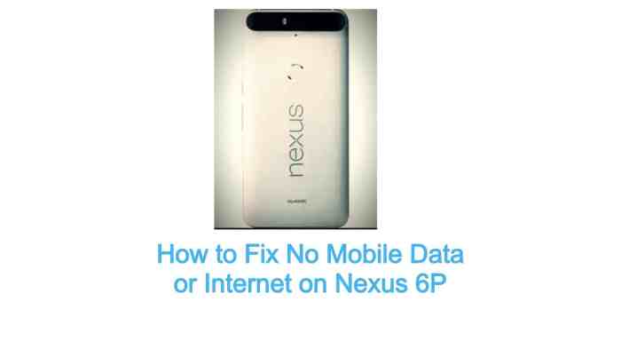 Nexus 6 owners reporting failure of mobile data connection