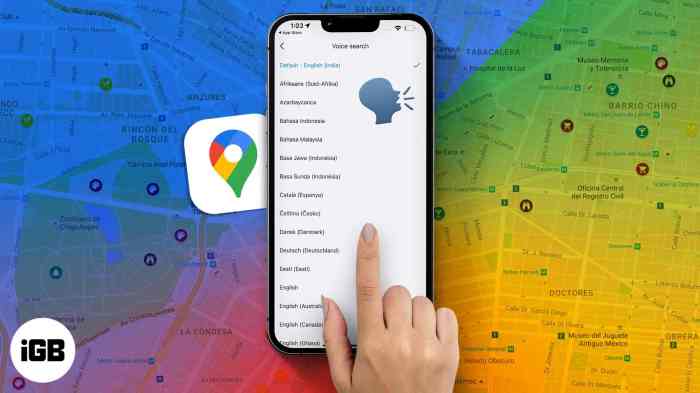 Google maps for ios gains full screen support improved voice search