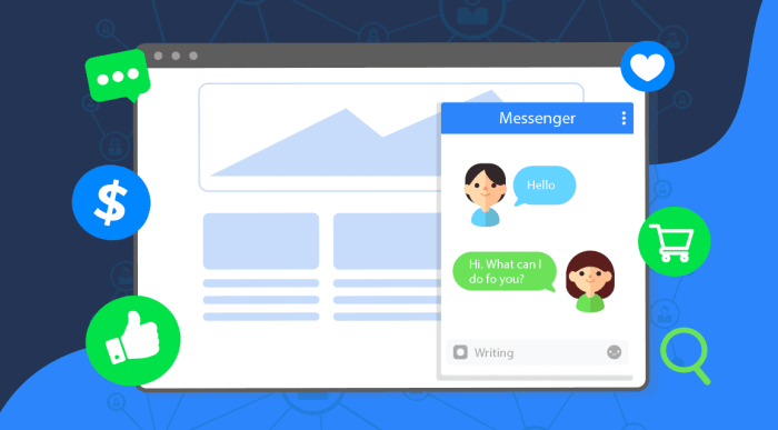 Facebook messenger plug in chat on website