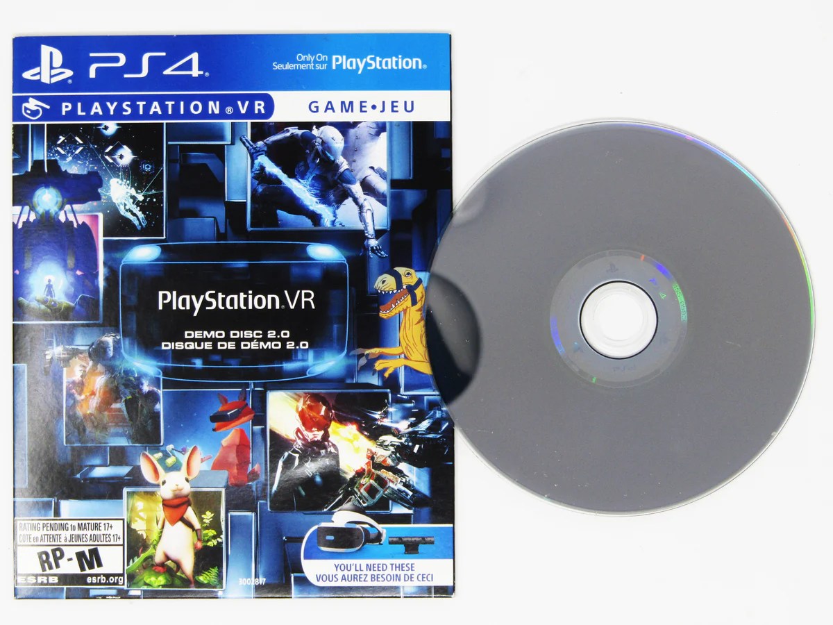 Playstation vr demo disc with 8 games