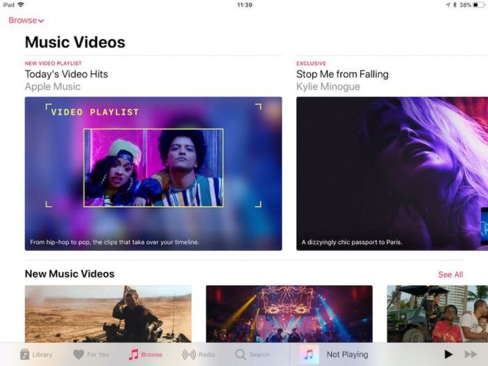 Ios 11 revamp apple music more video content