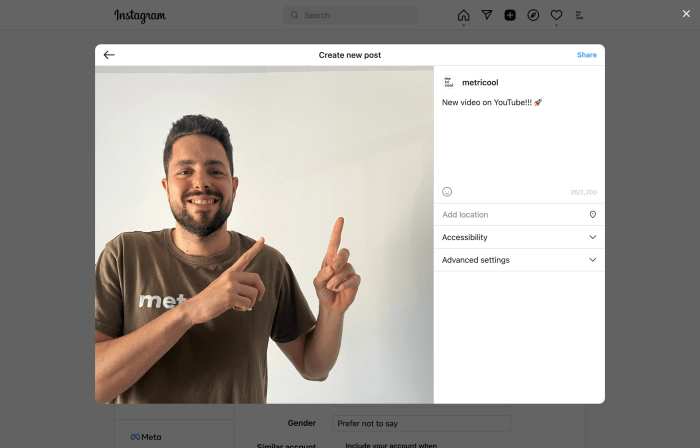 Add photos to instagram stories from mobile web