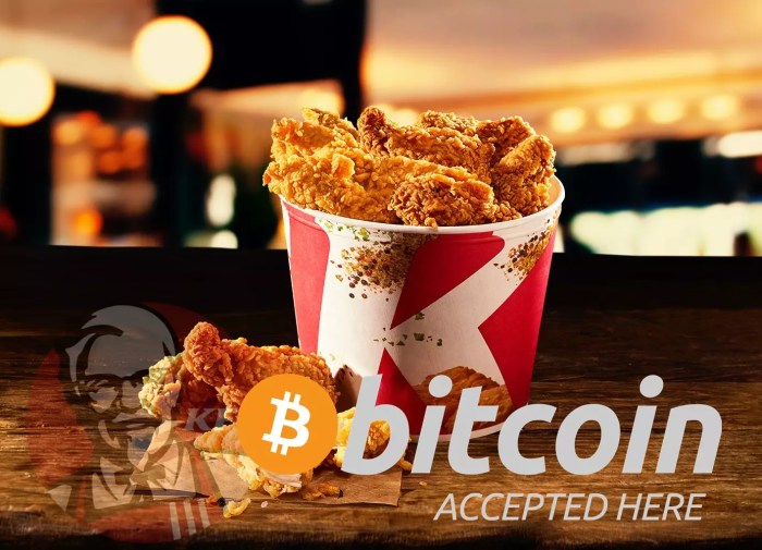 Kfc canada bitcoin for fried chicken