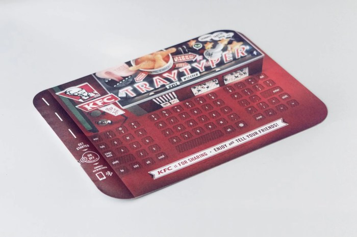 Kfc tray typer is an actual working bluetooth keyboard