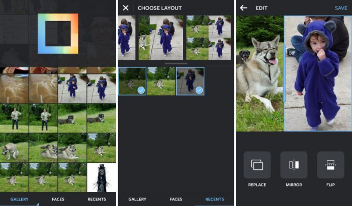 Instagram layout and structure for android launched