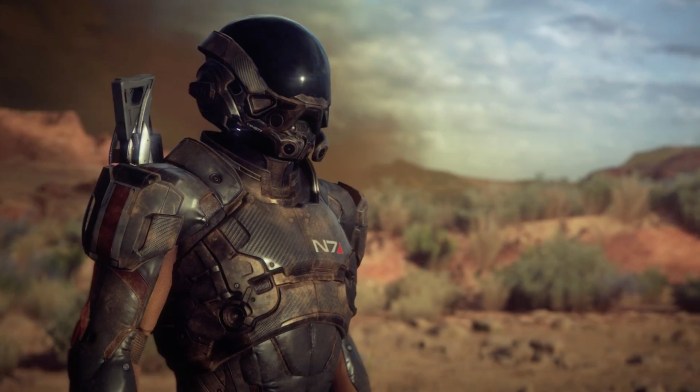 Development footage of mass effect andromeda leaked online