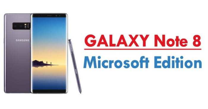 Microsoft selling samsungs galaxy note 8 online