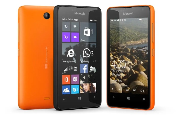 The lumia 430 is microsofts cheapest windows phone yet at 70