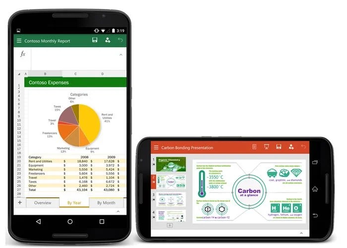 Office for android smartphones preview apps released