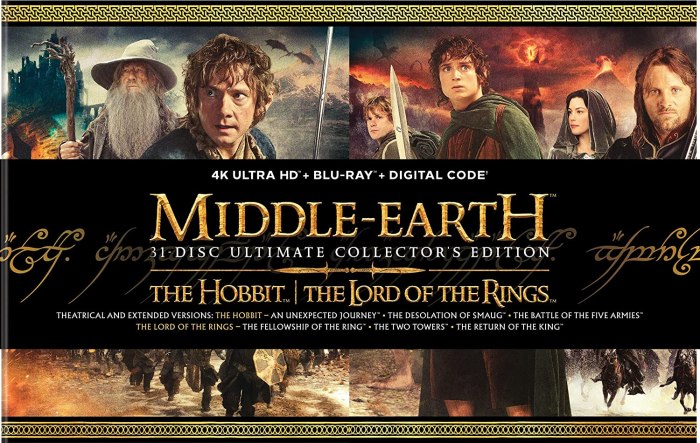 Middle earth blu ray costs 800