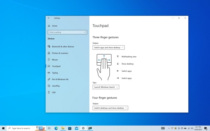 Windows 10 brings new gestures for touchscreens and touchpads