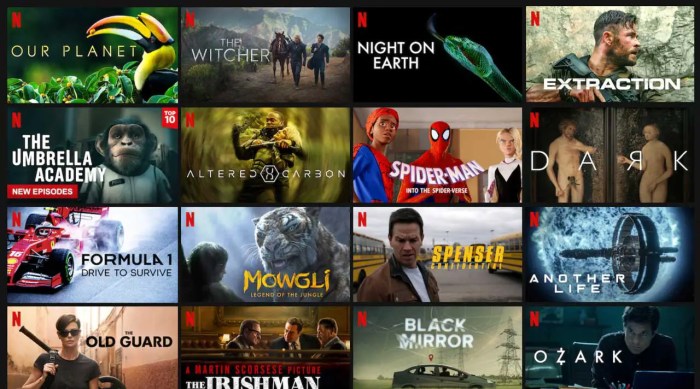 Netflix android tv 4k shows