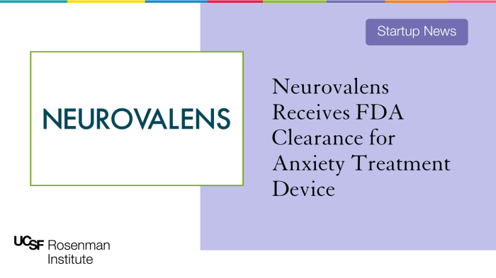 Neurovalens anxiety fda