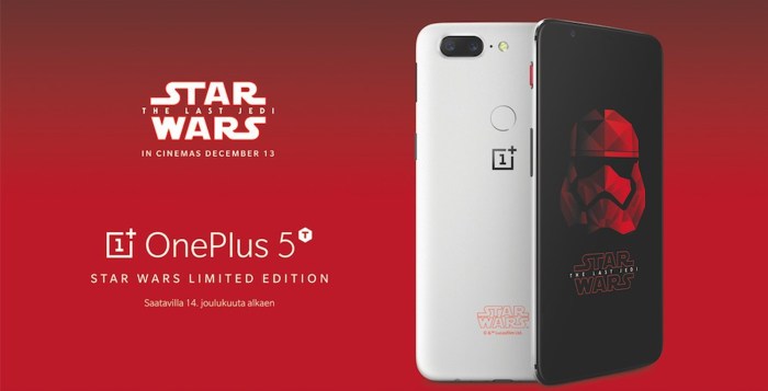 Oneplus 5t star wars scandinavia