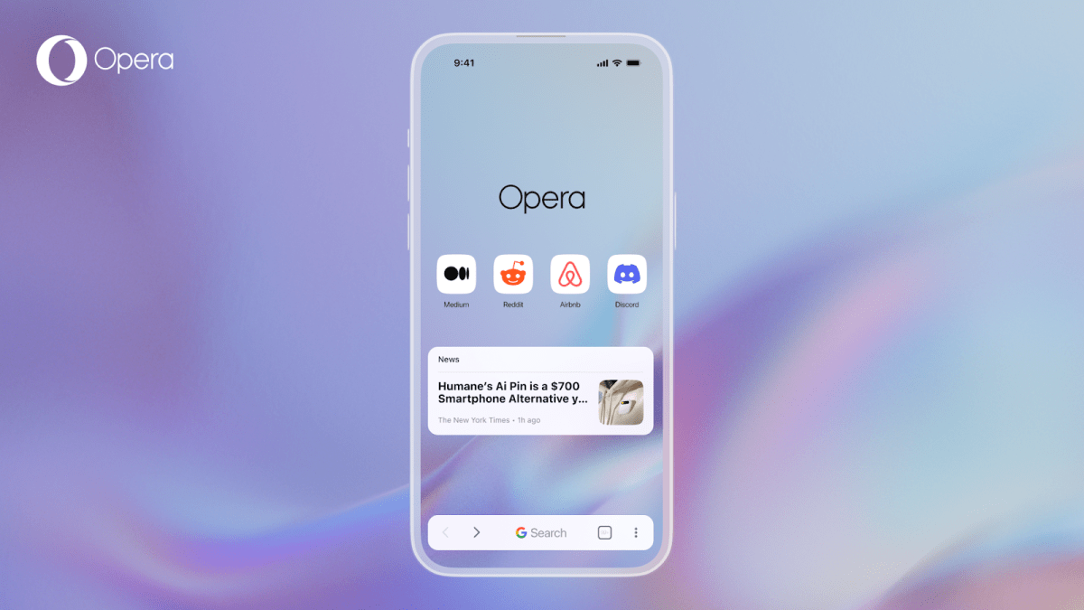 Opera is releasing its redesigned browser on ios