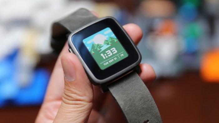 Pebble time gps with smart strap