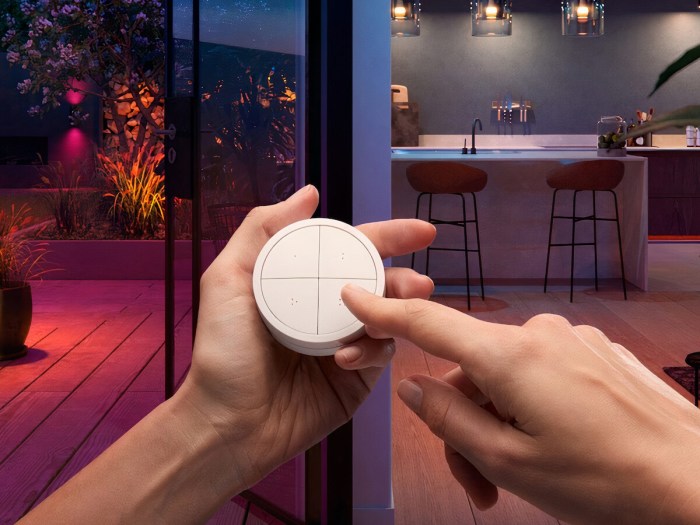 Philips hue tap switch runs on kinetic energy