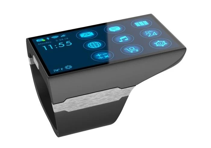 The rufus cuff will put a 3 inch screen on your wrist