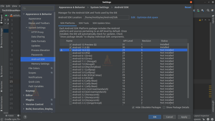 Android sdk manager reveals the existence of android 5 1 1