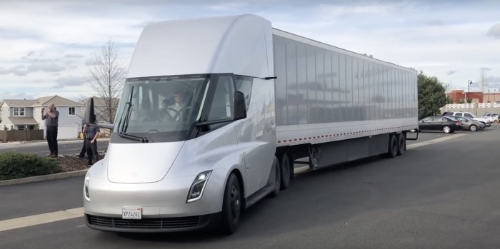 Tesla semi big rig charging corridor biden funding