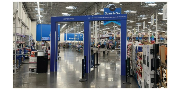 Sams clubs ai powered exit tech reaches 20 of stores