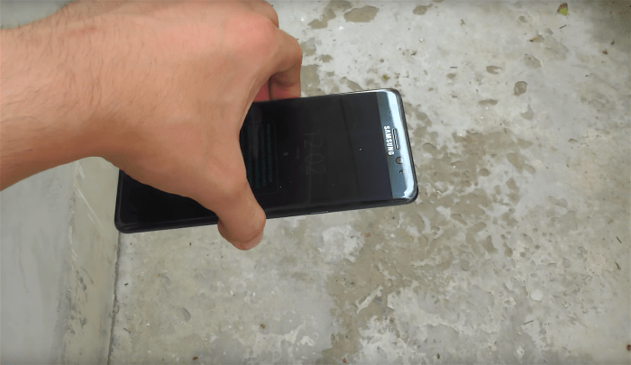 Note 7 note 5 iphone 6s drop test