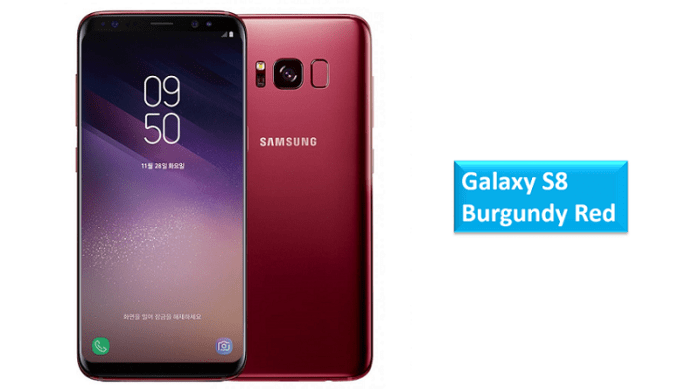 Samsung release burgundy red galaxy s8 other markets soon