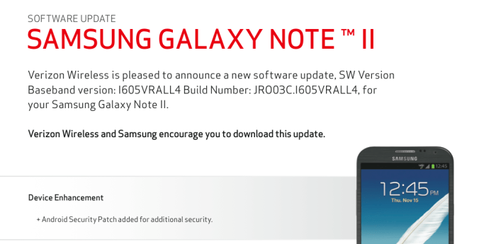 Verizon galaxy note 2 android 4 3 update brings galaxy gear support