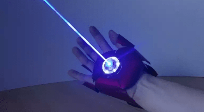 Hobbyist recreates iron mans laser glove complete with sound effects