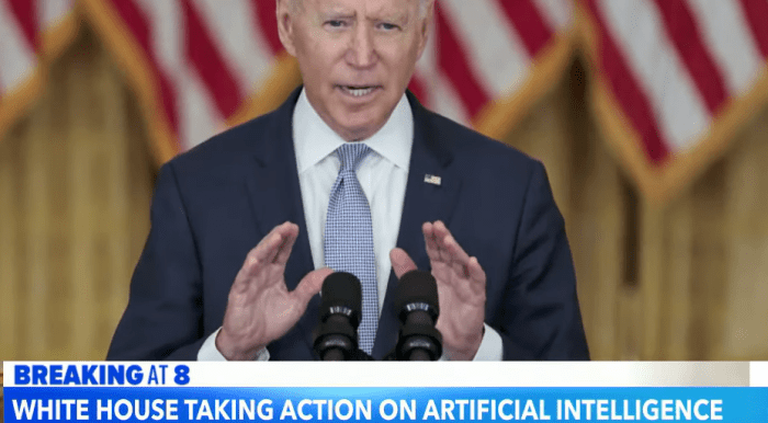 Bidens ai eo hailed as broad but not deep without legislation to match