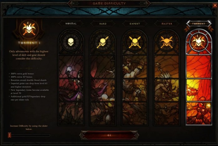 Diablo 3 patch new difficulty levels