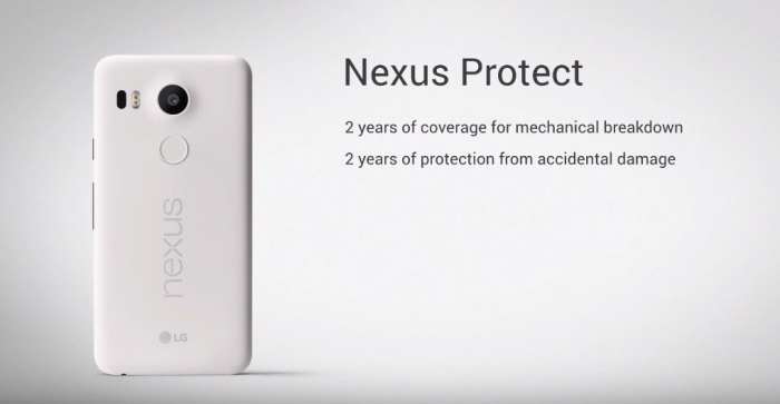 Nexus 5x not replaced device protection