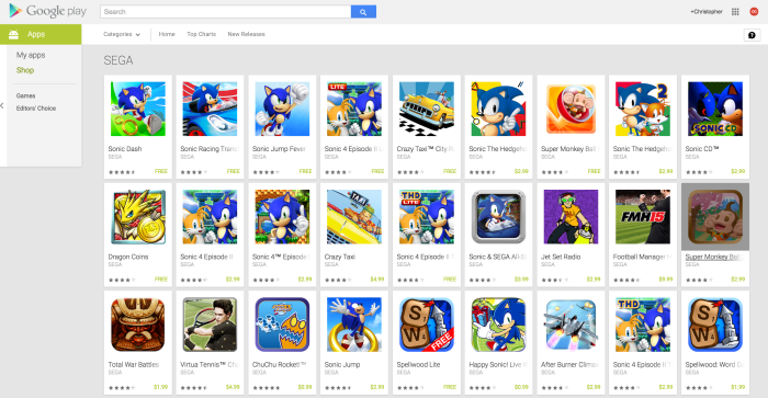 Sega to remove some of their older games from app stores