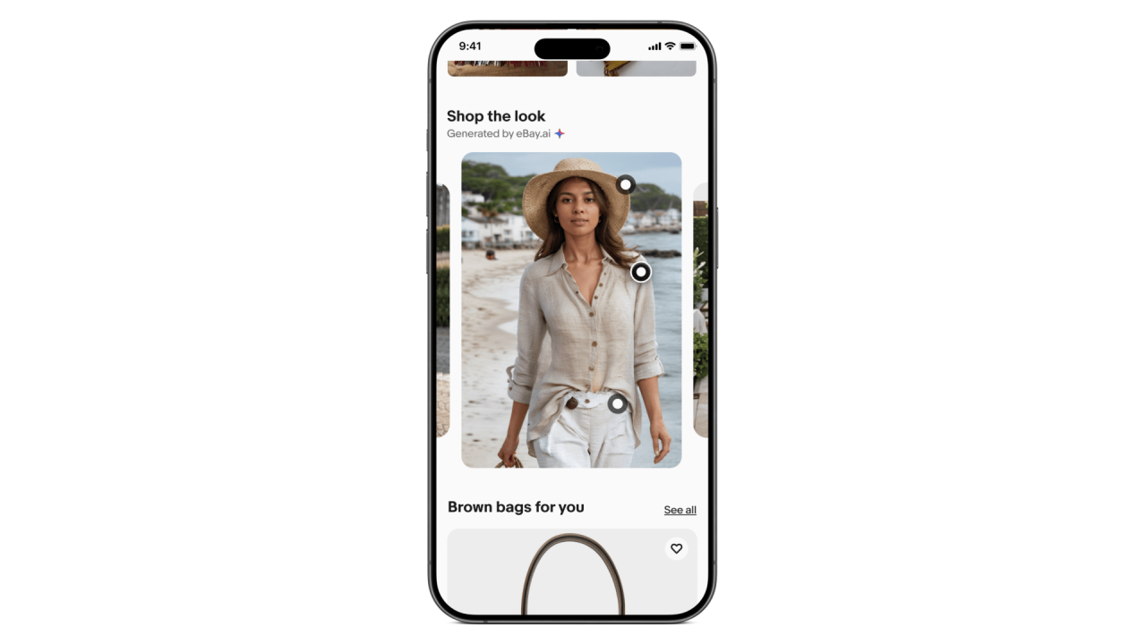 Ebay adds an ai powered shop the look feature to its ios app