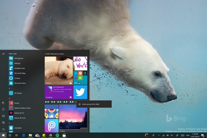 Windows 10 update more promoted apps start menu