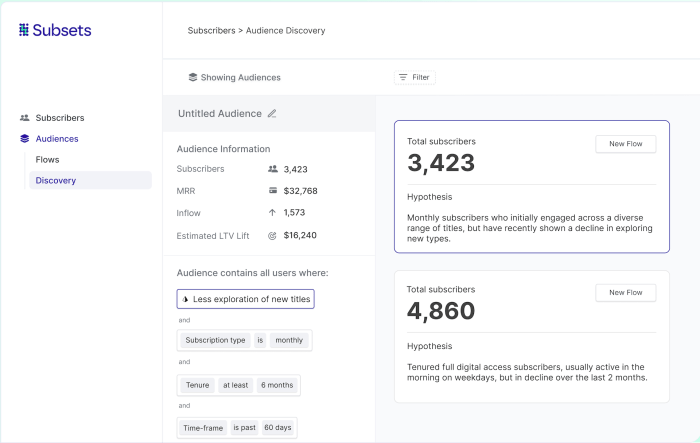 Subsets uses explainable ai to help subscription media companies reduce customer churn