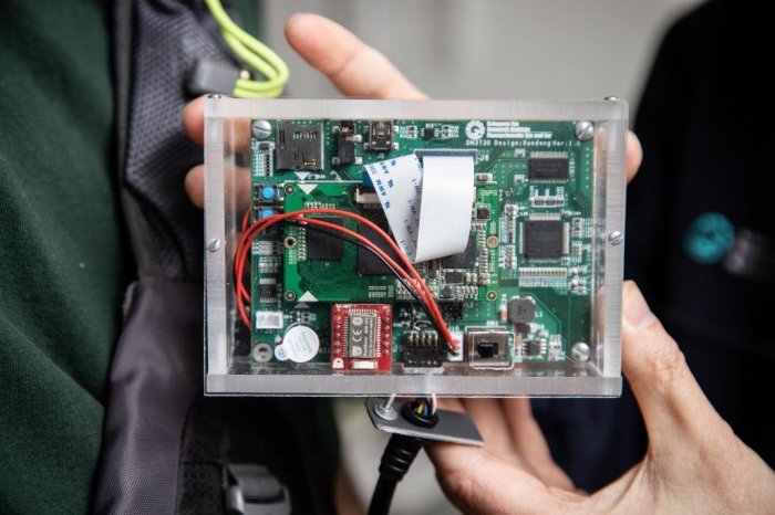 Wearable camera helps prevent the blind from bumping into objects