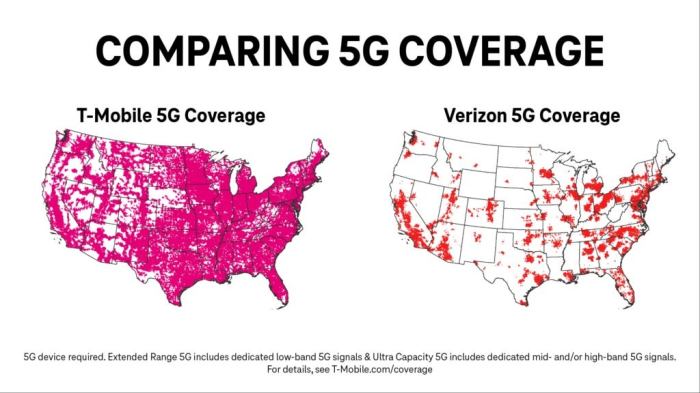 New t mobile coverage map is based on real time customer experience