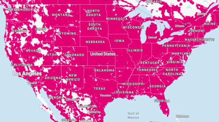 T mobile lists lte a coverage